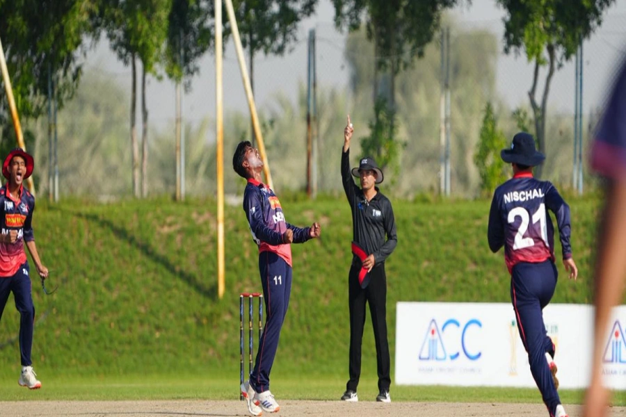 ACC U–19 Premier Cup: Nepal set a target of 148 runs for the title