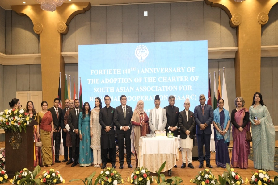 SAARC Secy General hosts diplomatic reception on 40th anniversary