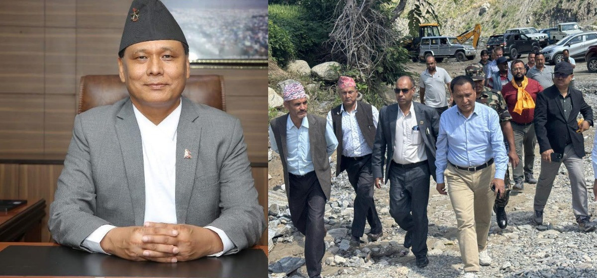 Minister Ghising takes stock of road and bridge conditions