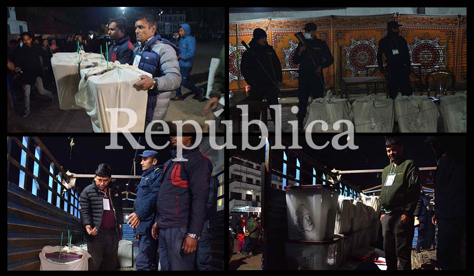 In Pictures: Ballot boxes being transferred from polling stations to vote counting centers