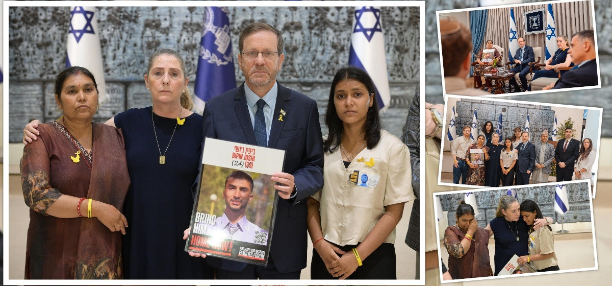 Israeli Prez meets family of Nepali hostage Bipin Joshi...